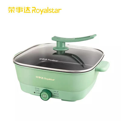 Chinese Electric Hot Pot Steamboat Skillet Soup Cookware 5 Quart Untuk 6-8 Orang Pesta Keluarga