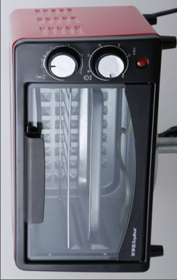 Oven Pemanggang Roti Konveksi Countertop Broiler 10 Dalam Satu Dengan Toast Pizza Dan Rotisserie 750W