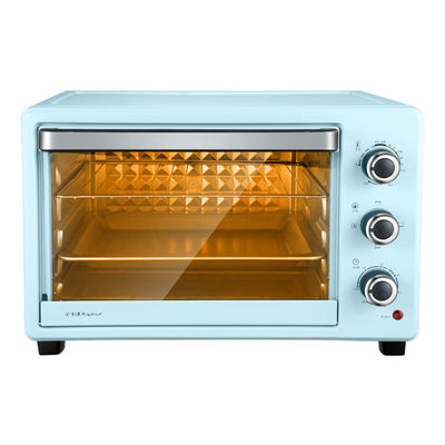 Pizza Rotisserie Oven Pemanggang Roti Countertop Listrik Dengan Pemanasan Inframerah Ganda